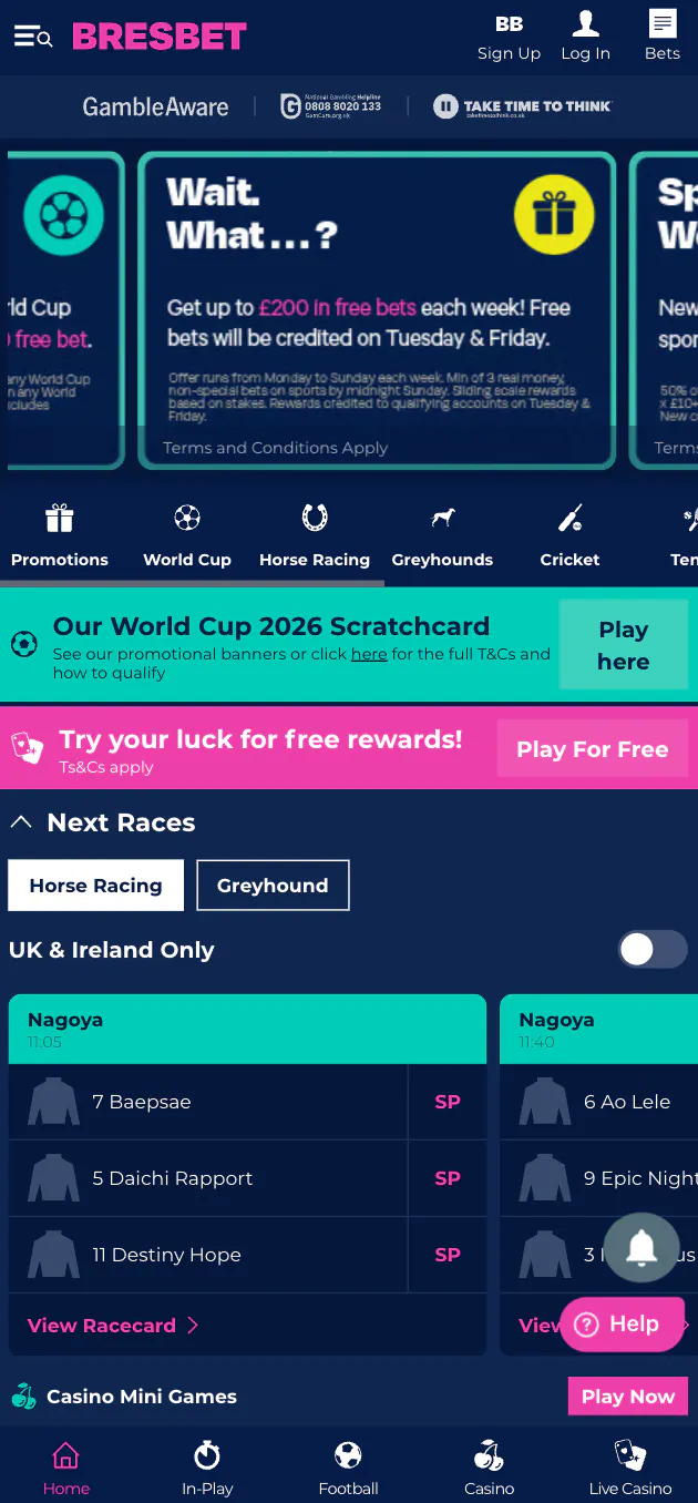 BresBet Sign Up 1