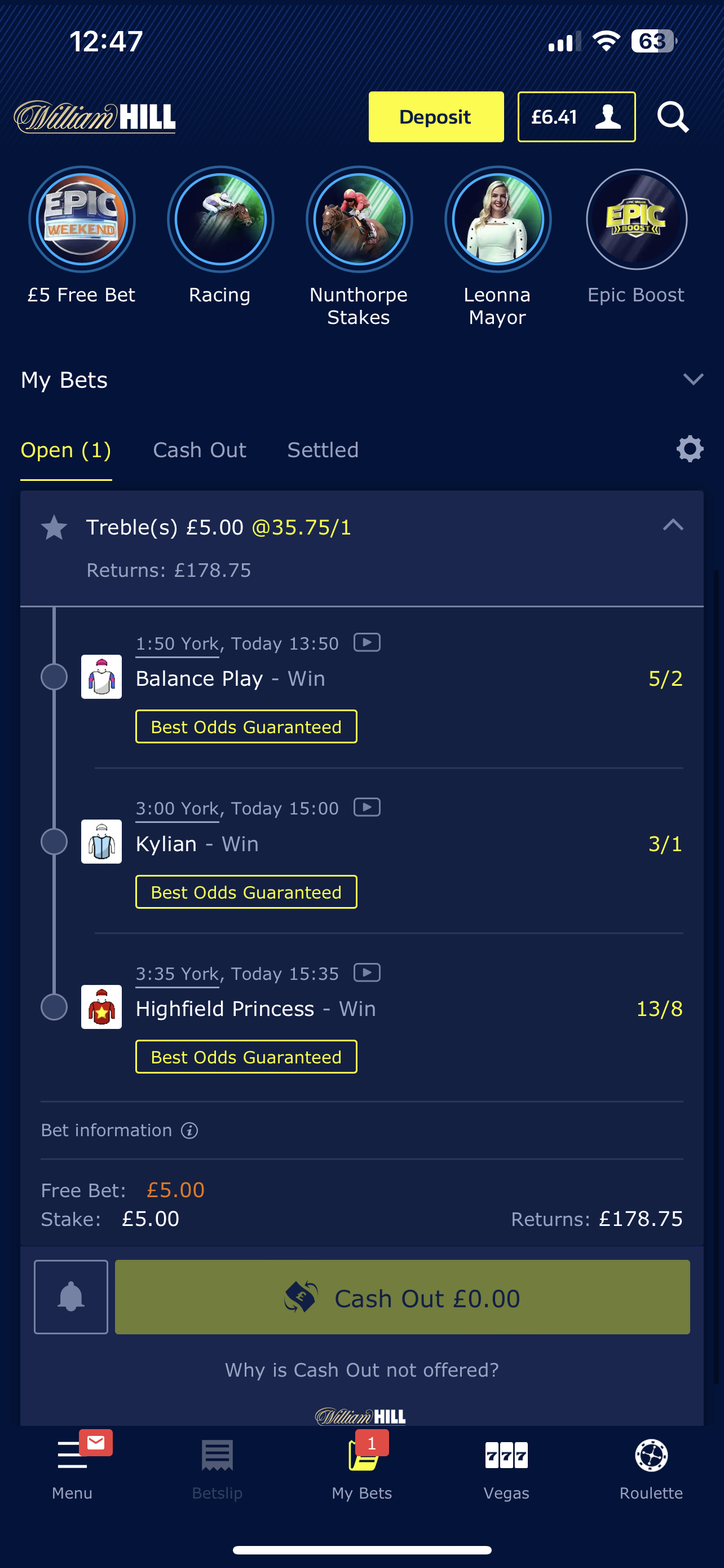 William Hill BOG 4