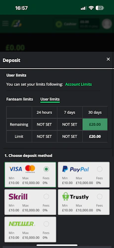FanTeam Deposit 1