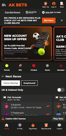 AK Bets App Sign Up