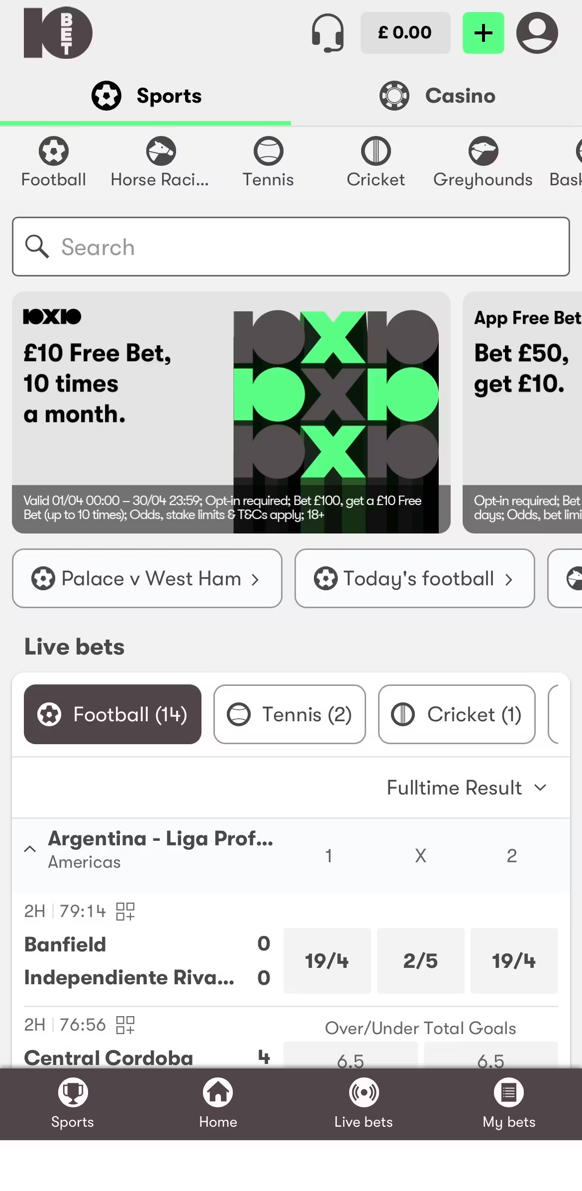 10bet app sportsbook