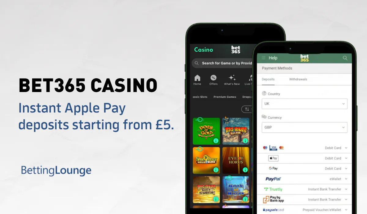 Apple Pay at Bet365 casino