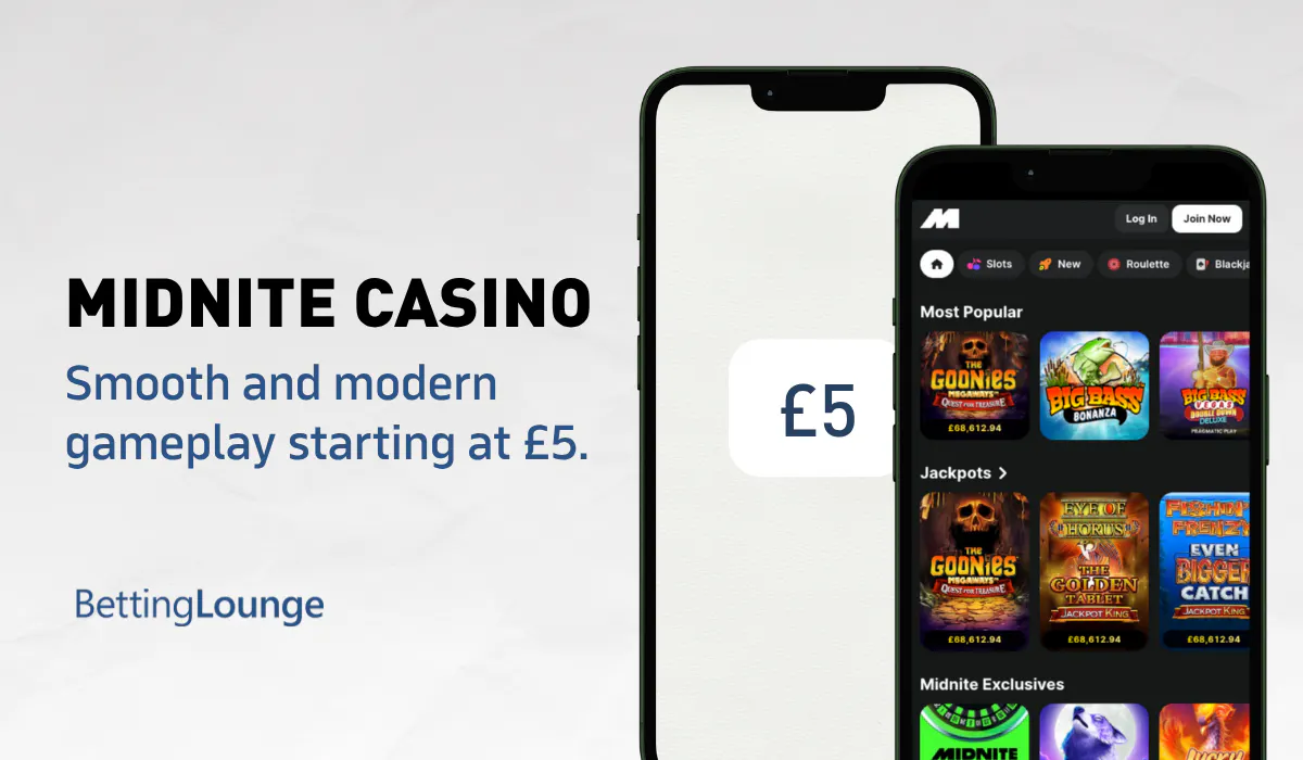 5 pound minimum deposit at Midnite