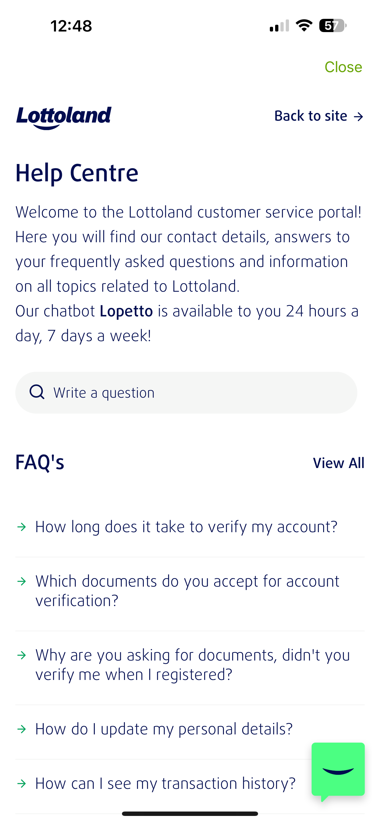 Lottoland New Help 