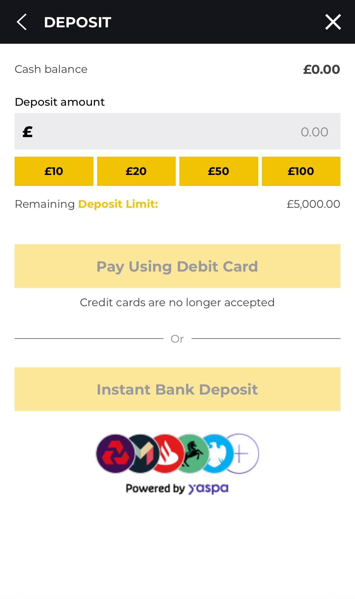 PricedUp Deposit