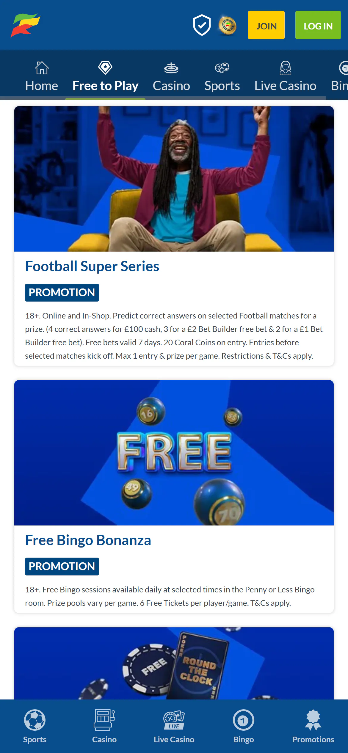 Coral football super series promotion