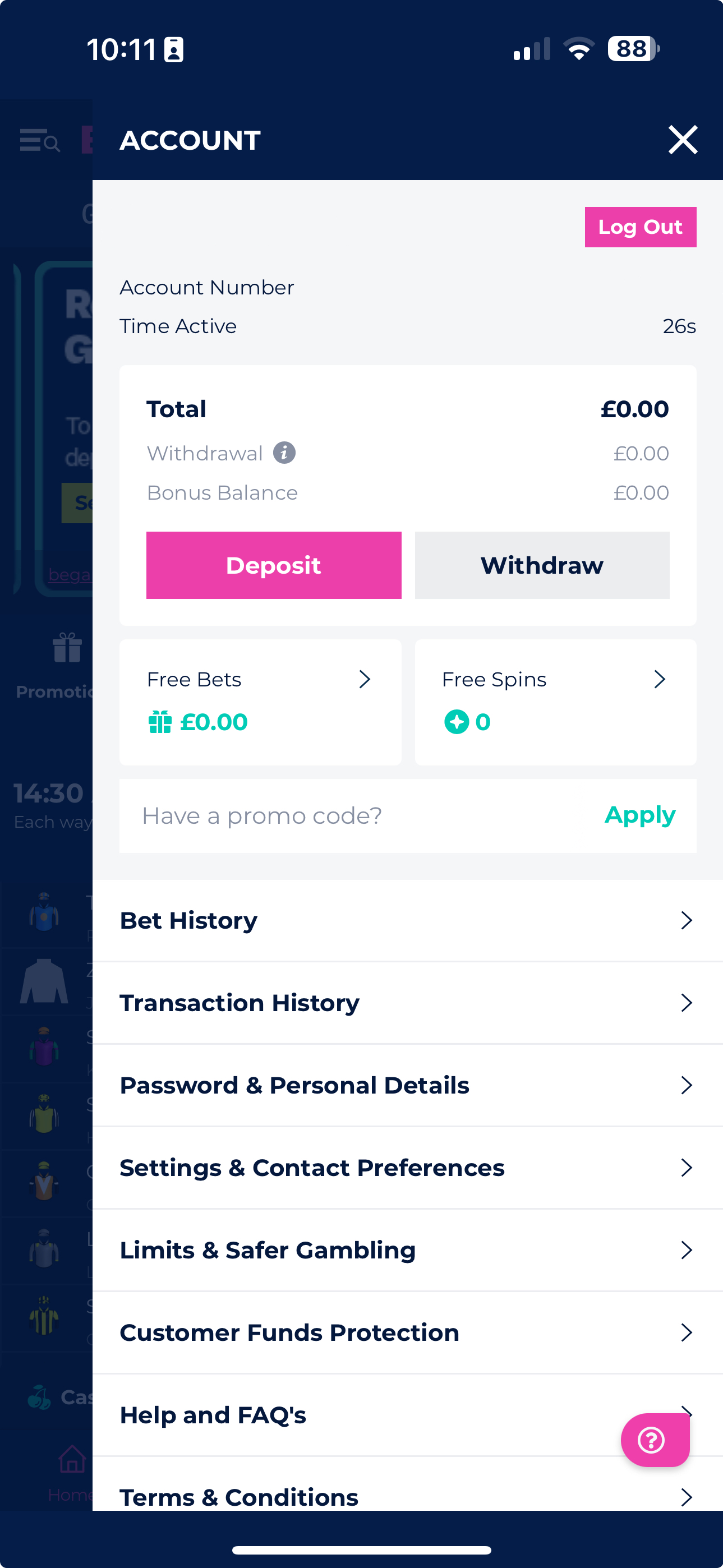 BresBet Cashier