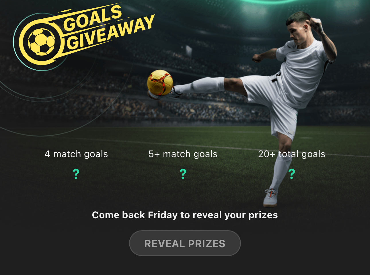 Bet365 Goals Giveaway 4