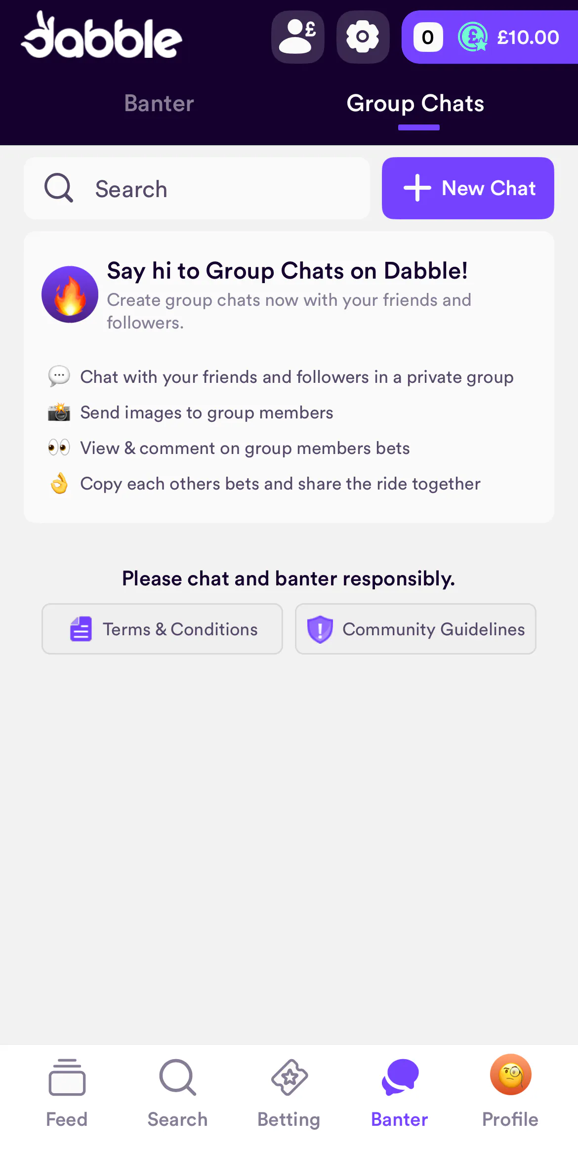 Dabble Group Chat