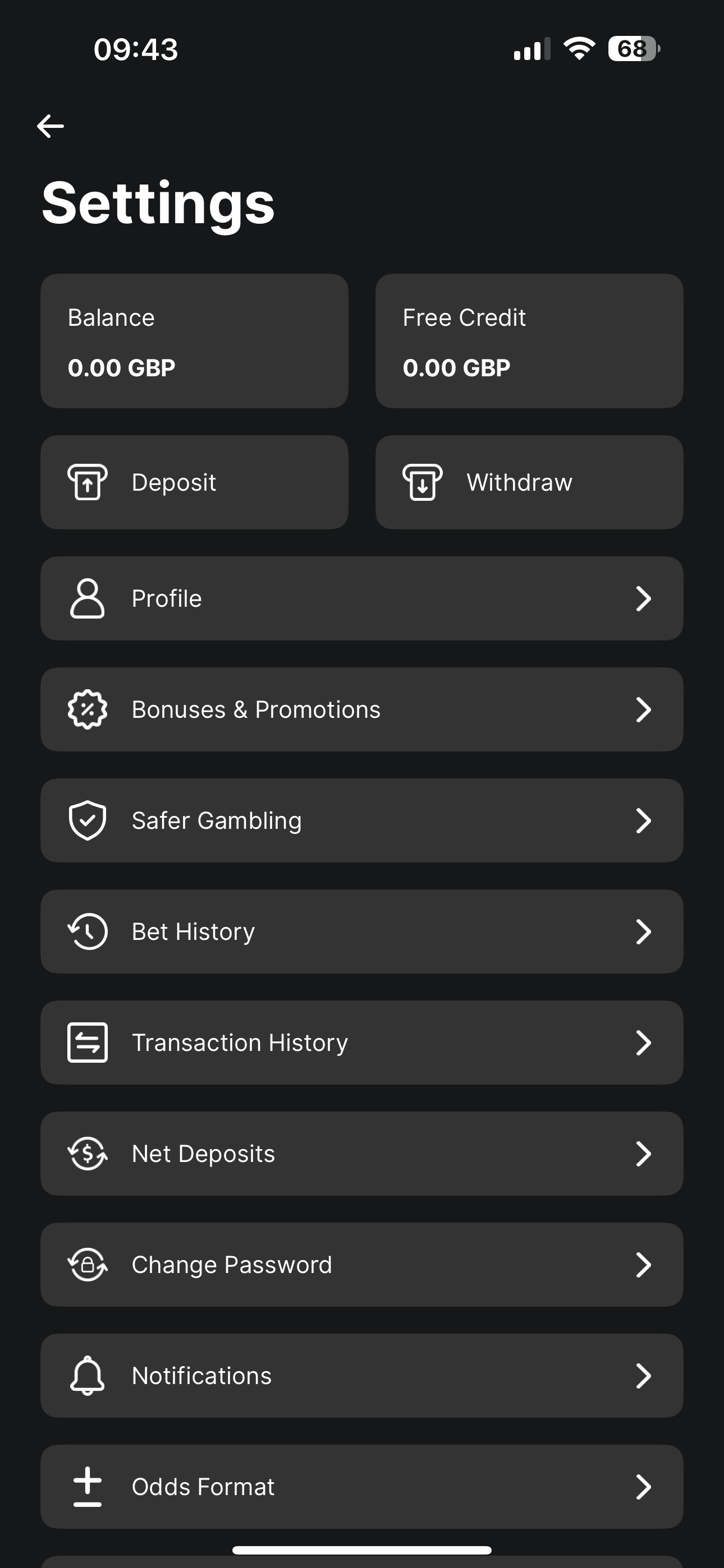 Vickers Bet Profile