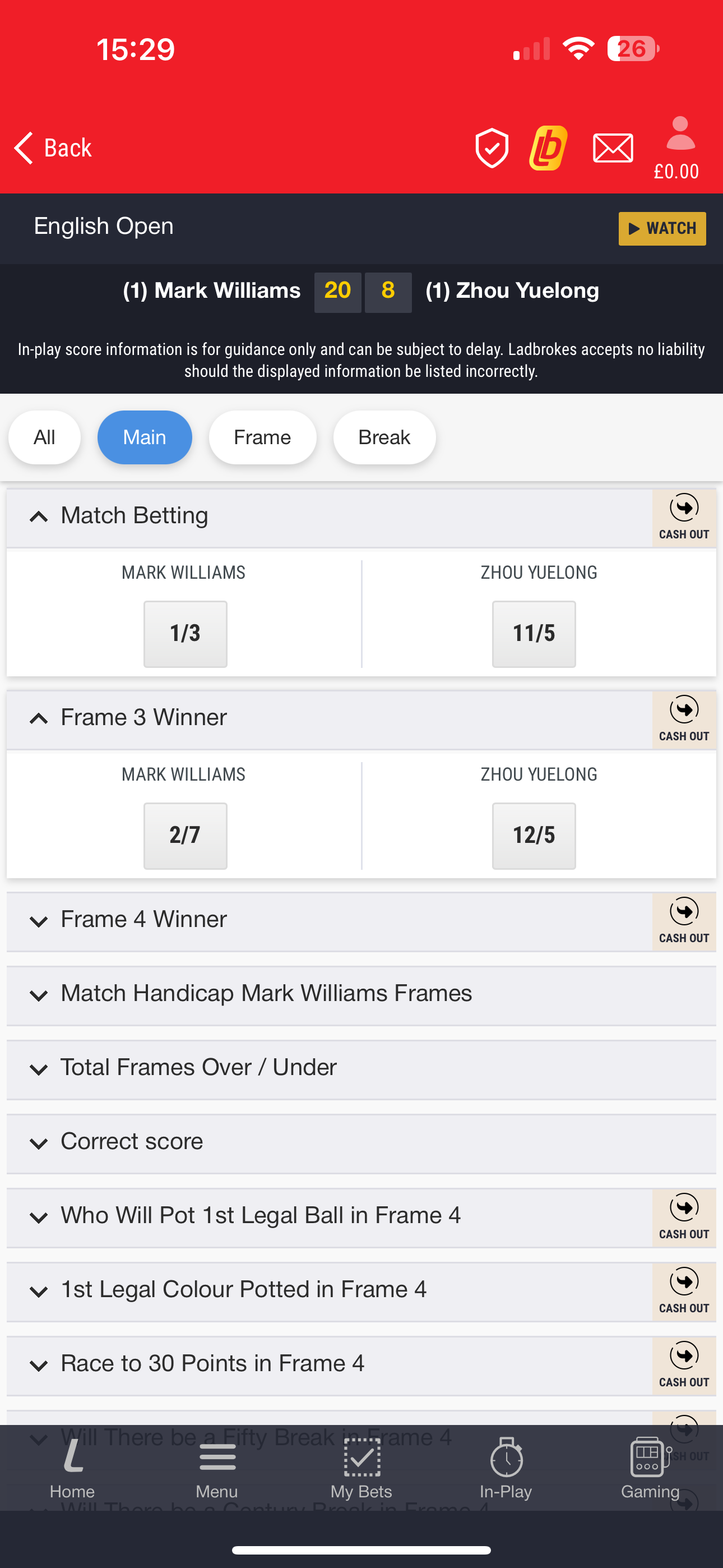 Ladbrokes Snooker