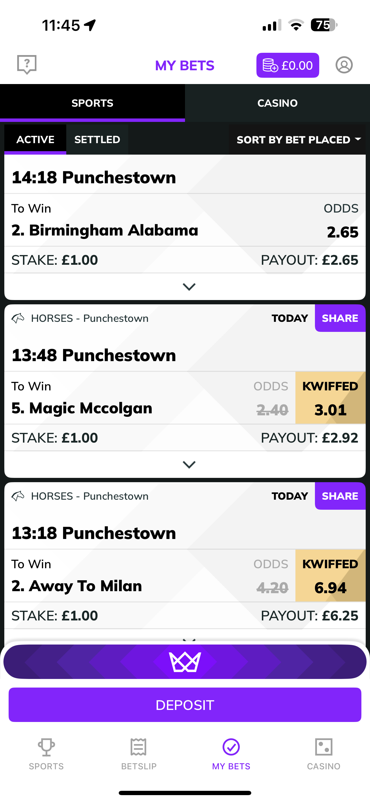 Kwiff Boosted Bets