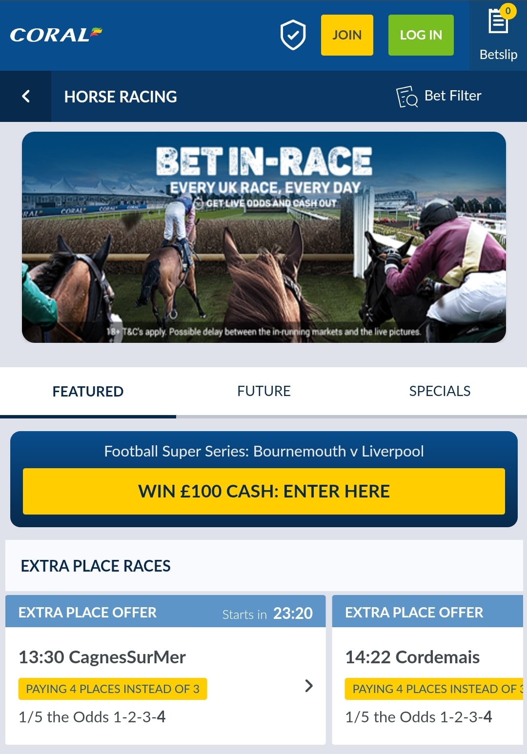 Coral Horse Racing