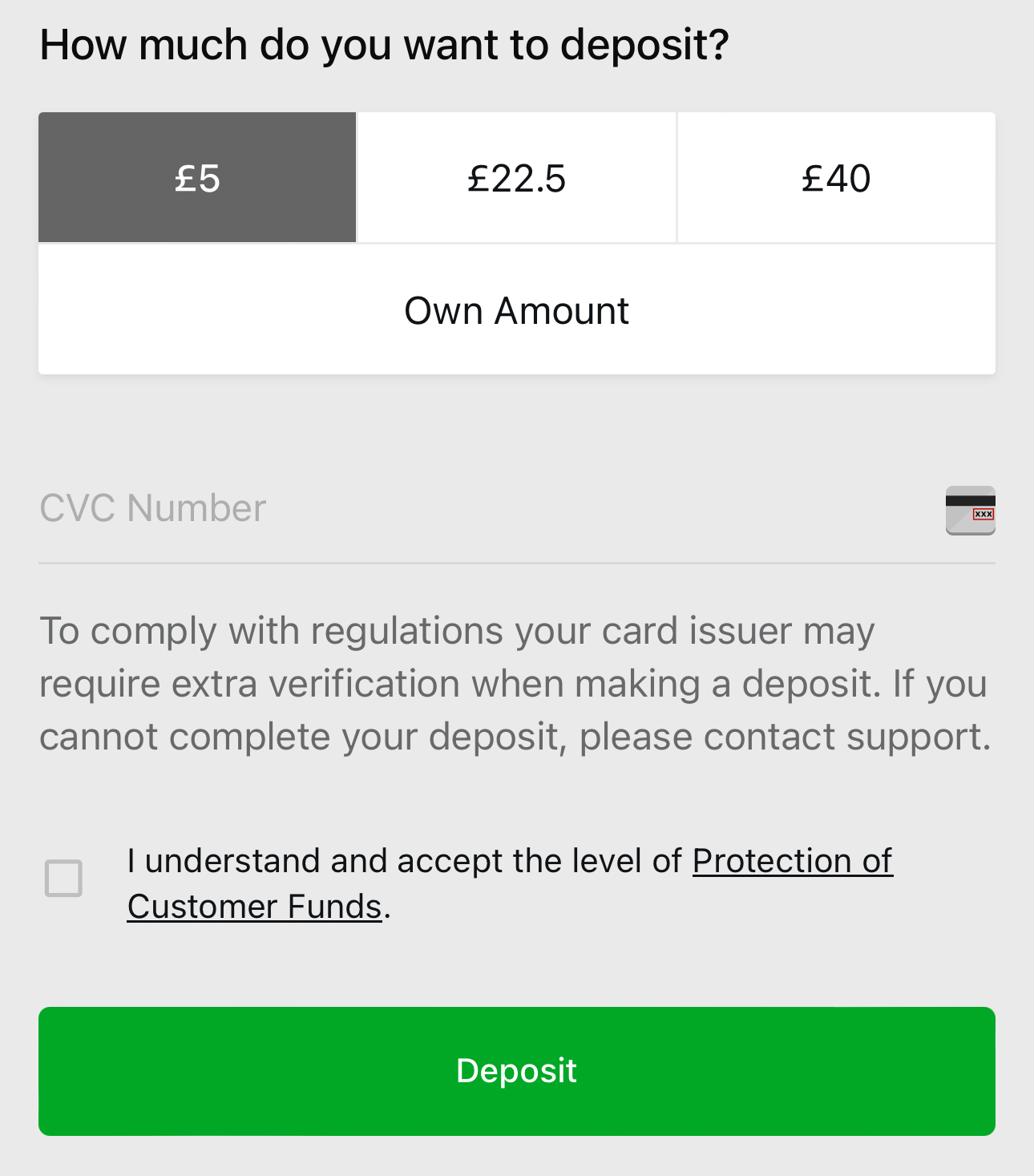 Betway Deposit 3