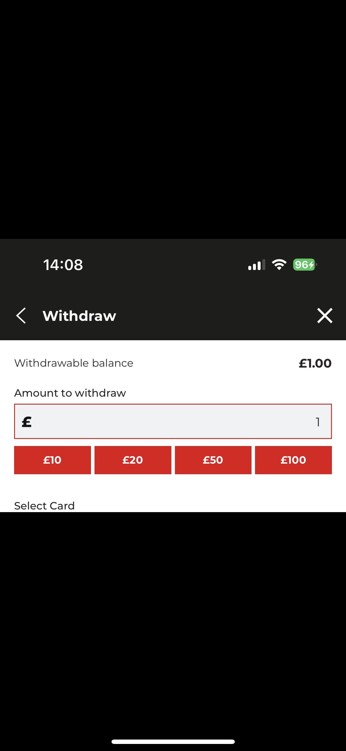 Dragonbet £1 withdrawal option