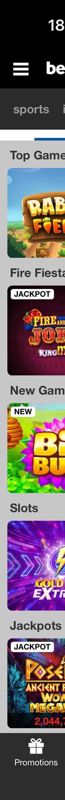 Betway App Casino