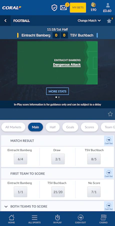 Coral app in-play