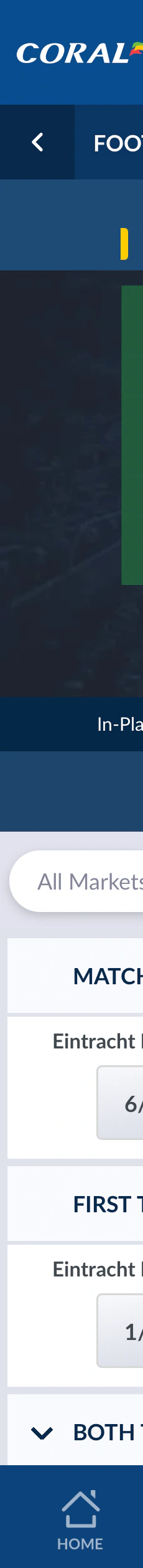 Coral app in-play