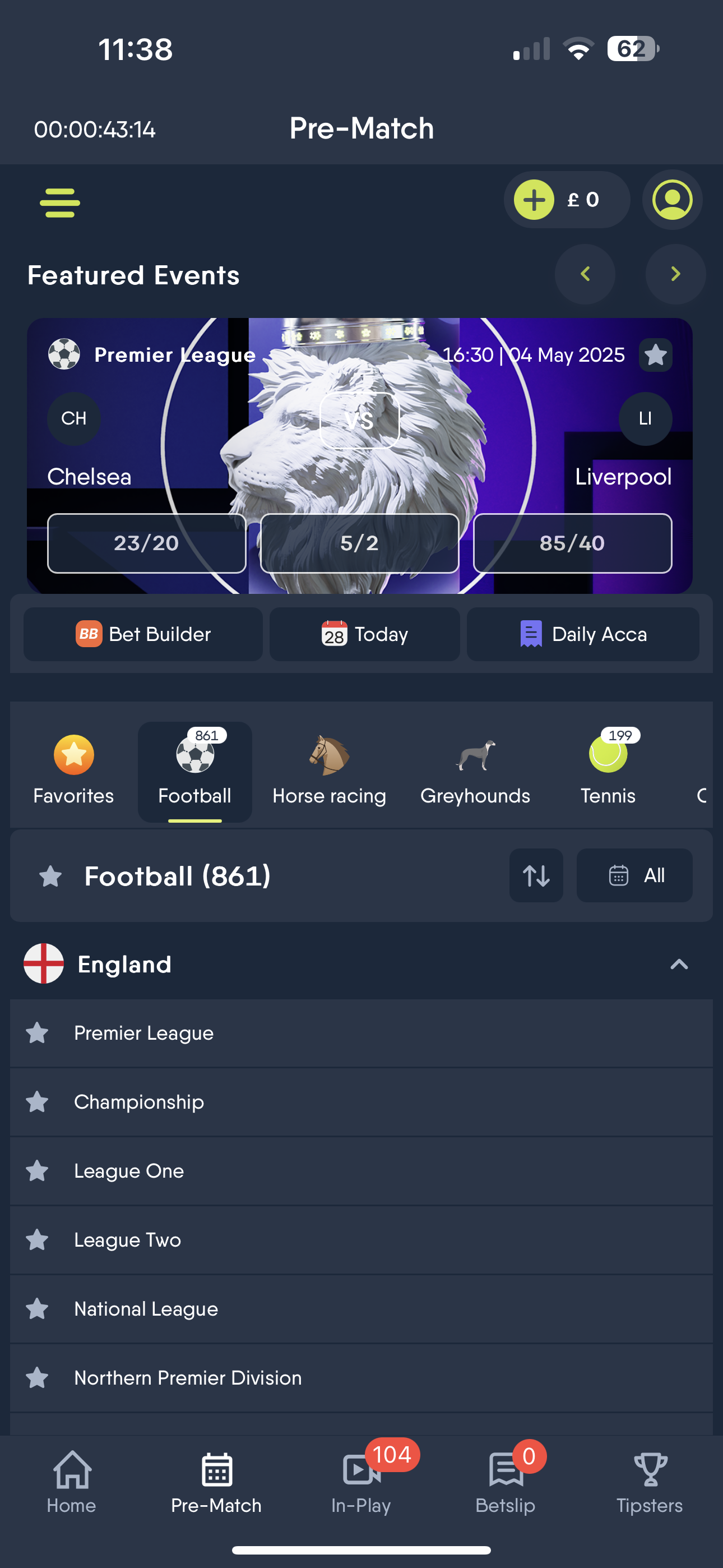 CopyBet Fixtures