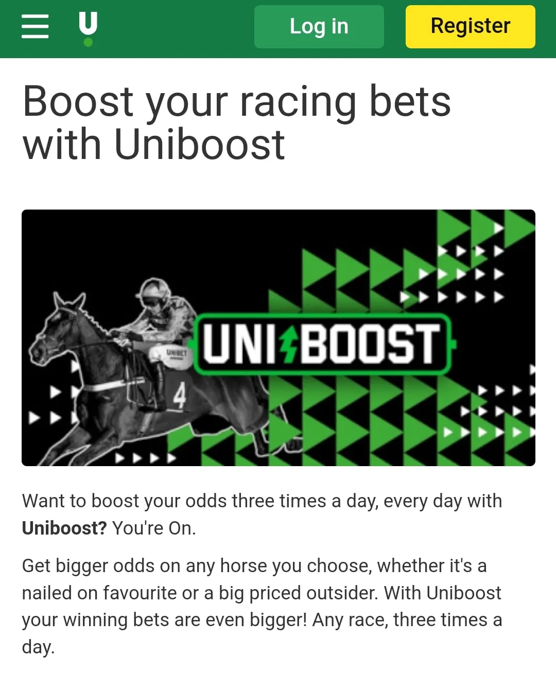 Unibet Uniboost