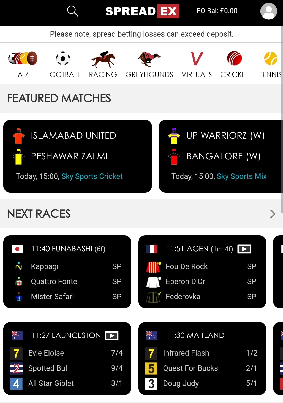 Spreadex Sportsbook