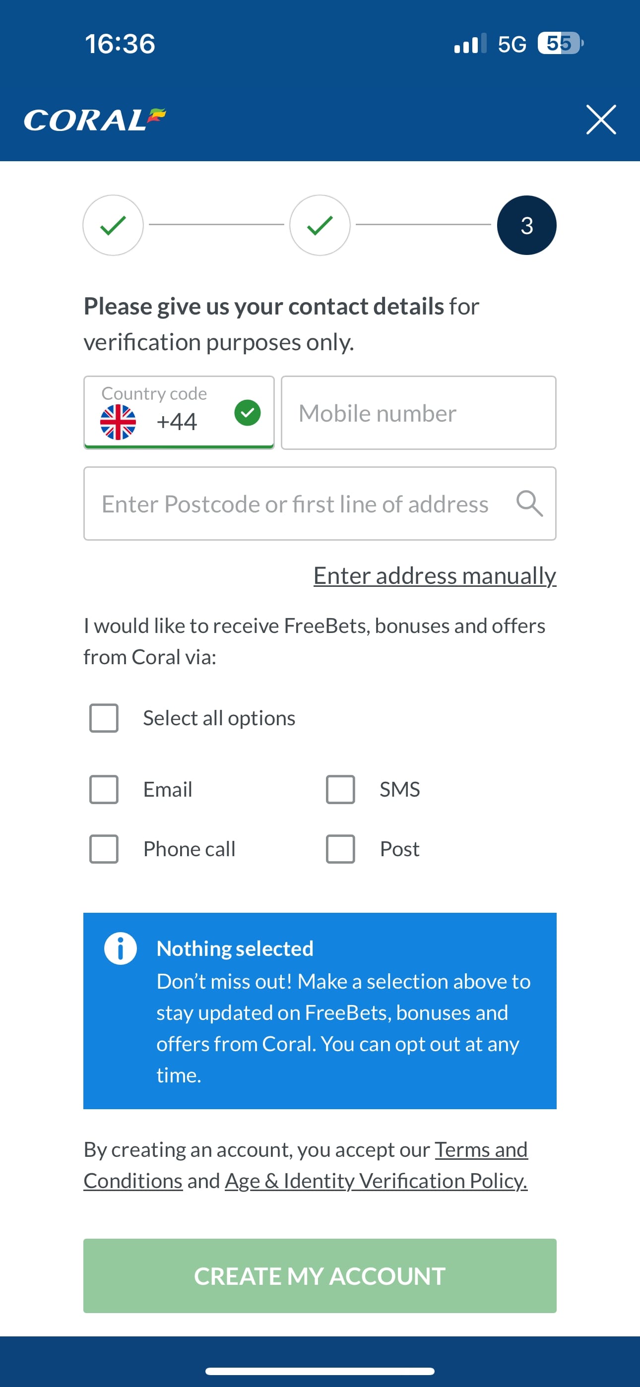 Coral sign-up 4