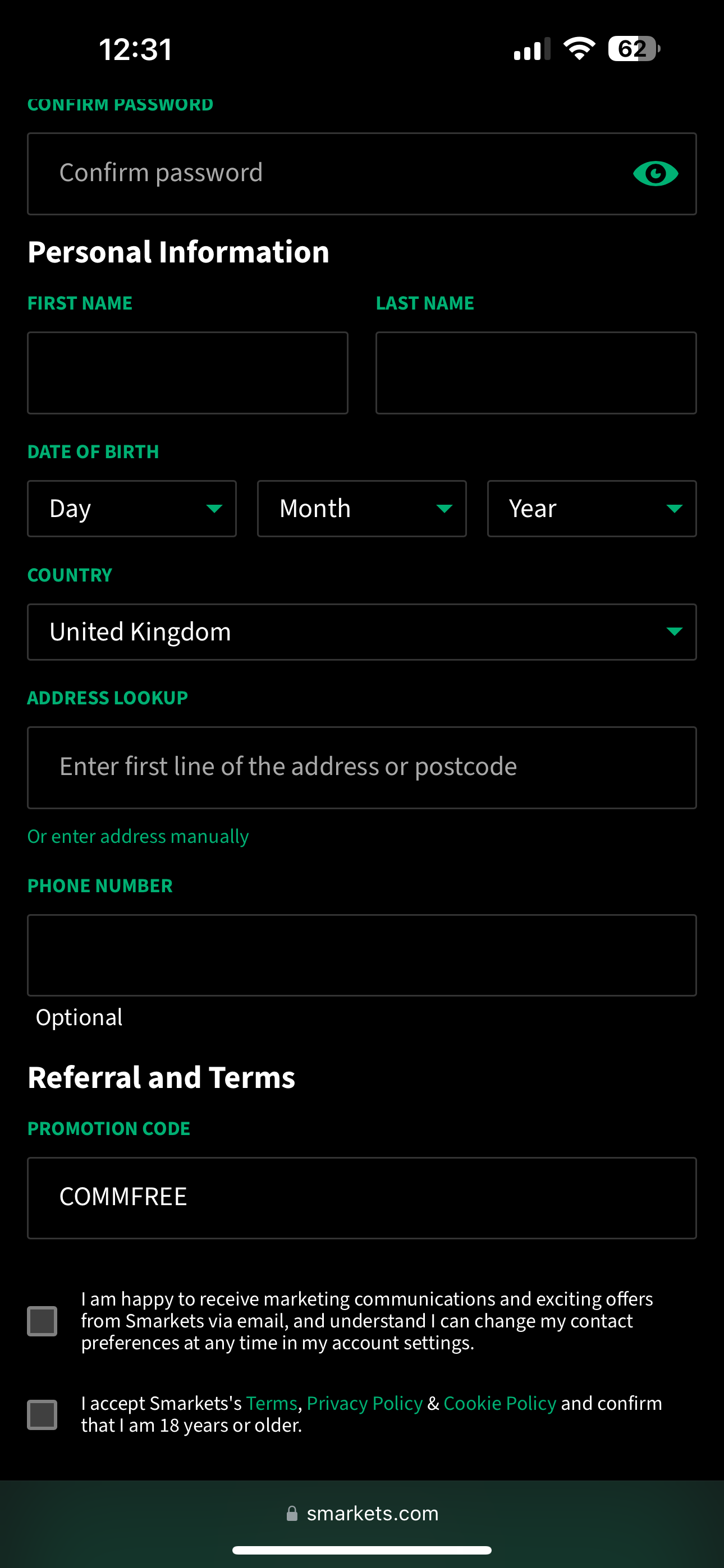 Smarkets Sign Up3