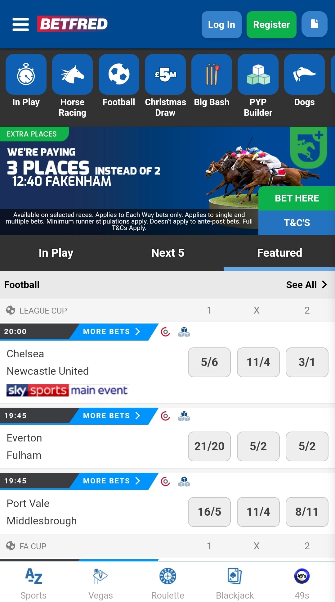 Betfred Sportsbook