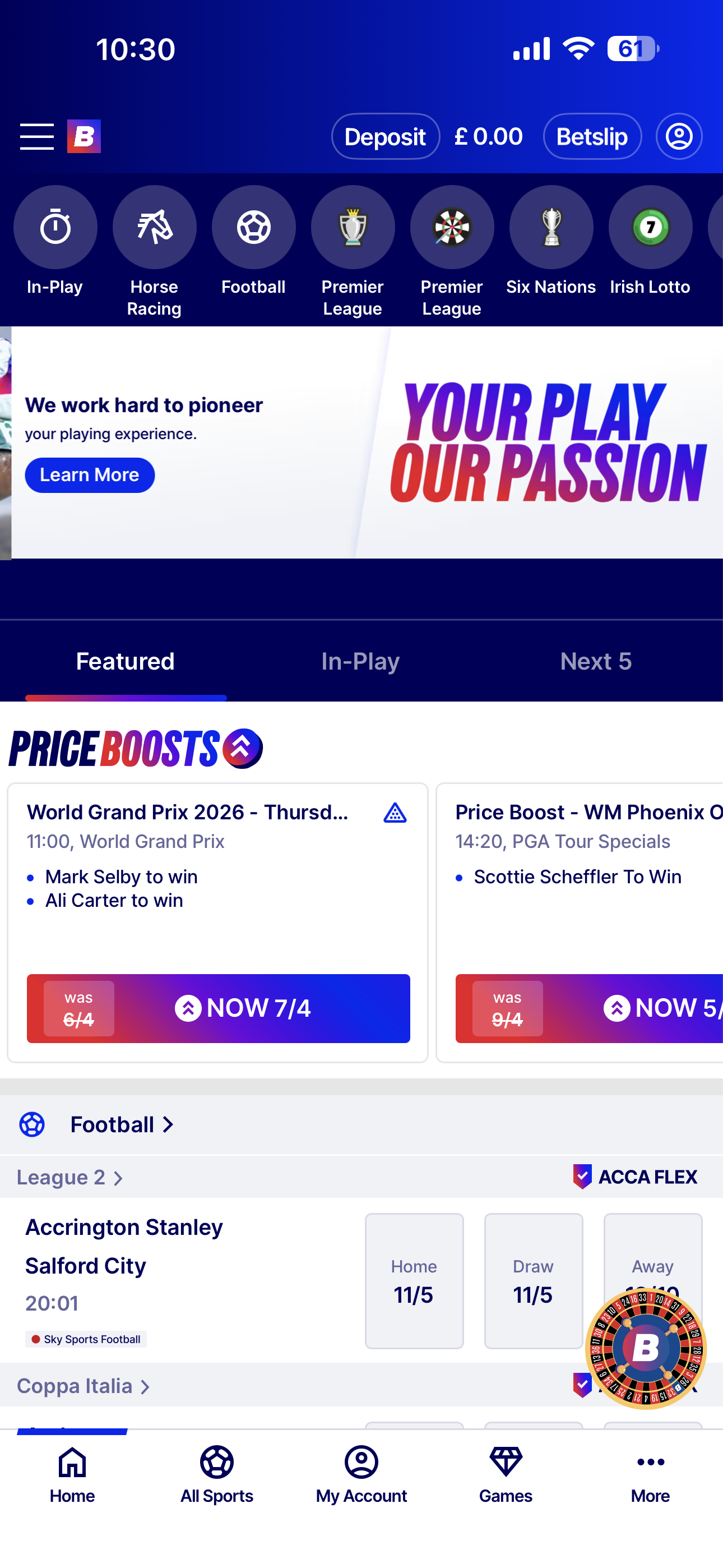 Betfred Home