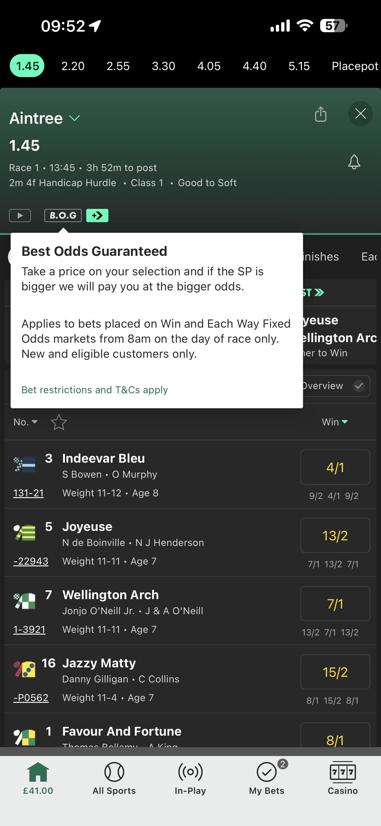 Bet365 BOG