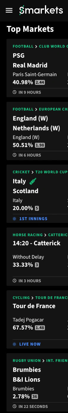 Smarkets Sports