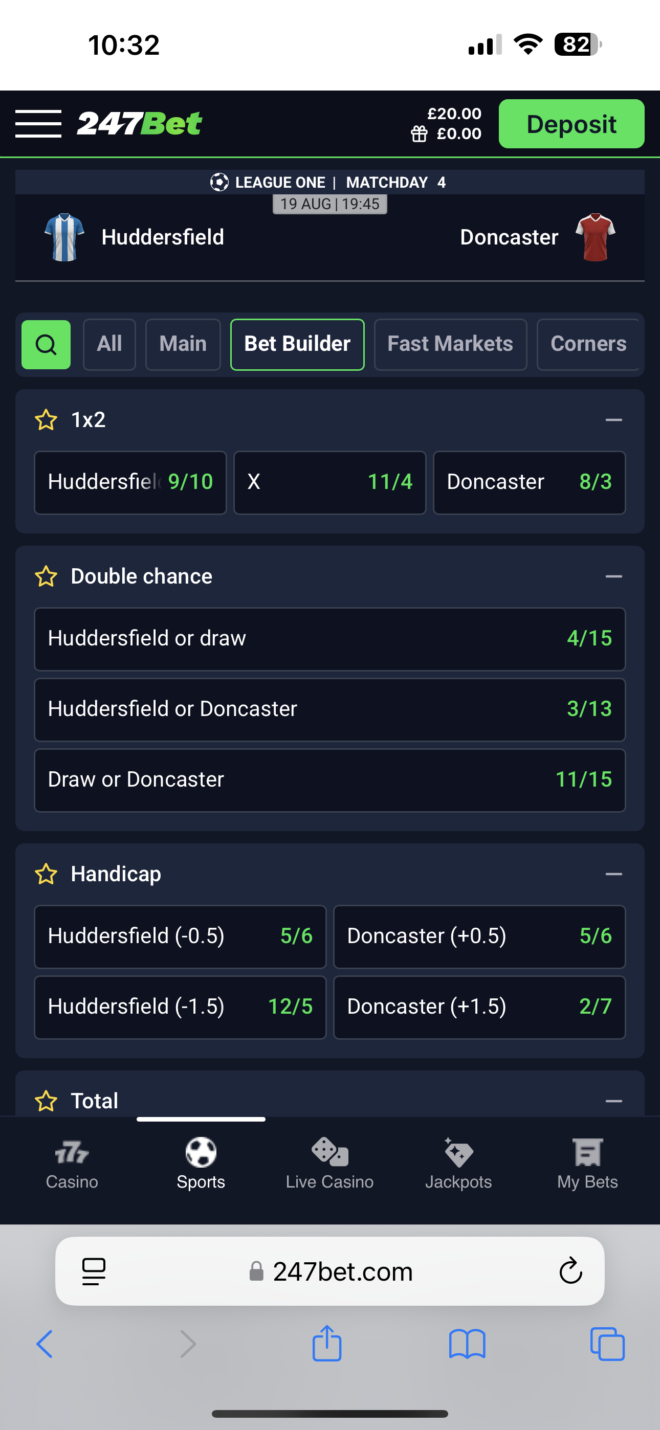 247Bet Bet Builder
