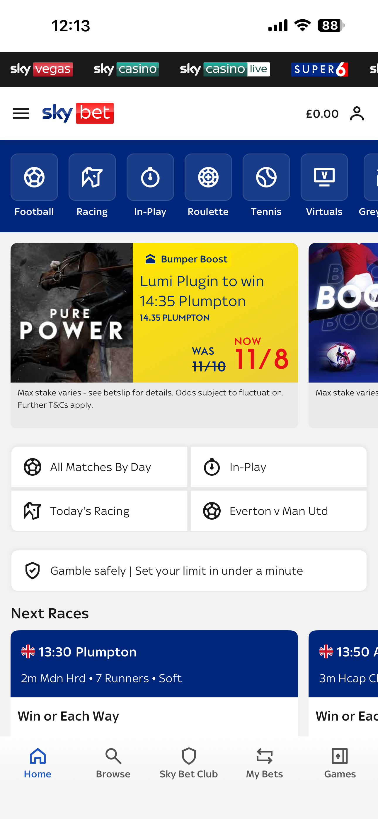 Home Sky Bet
