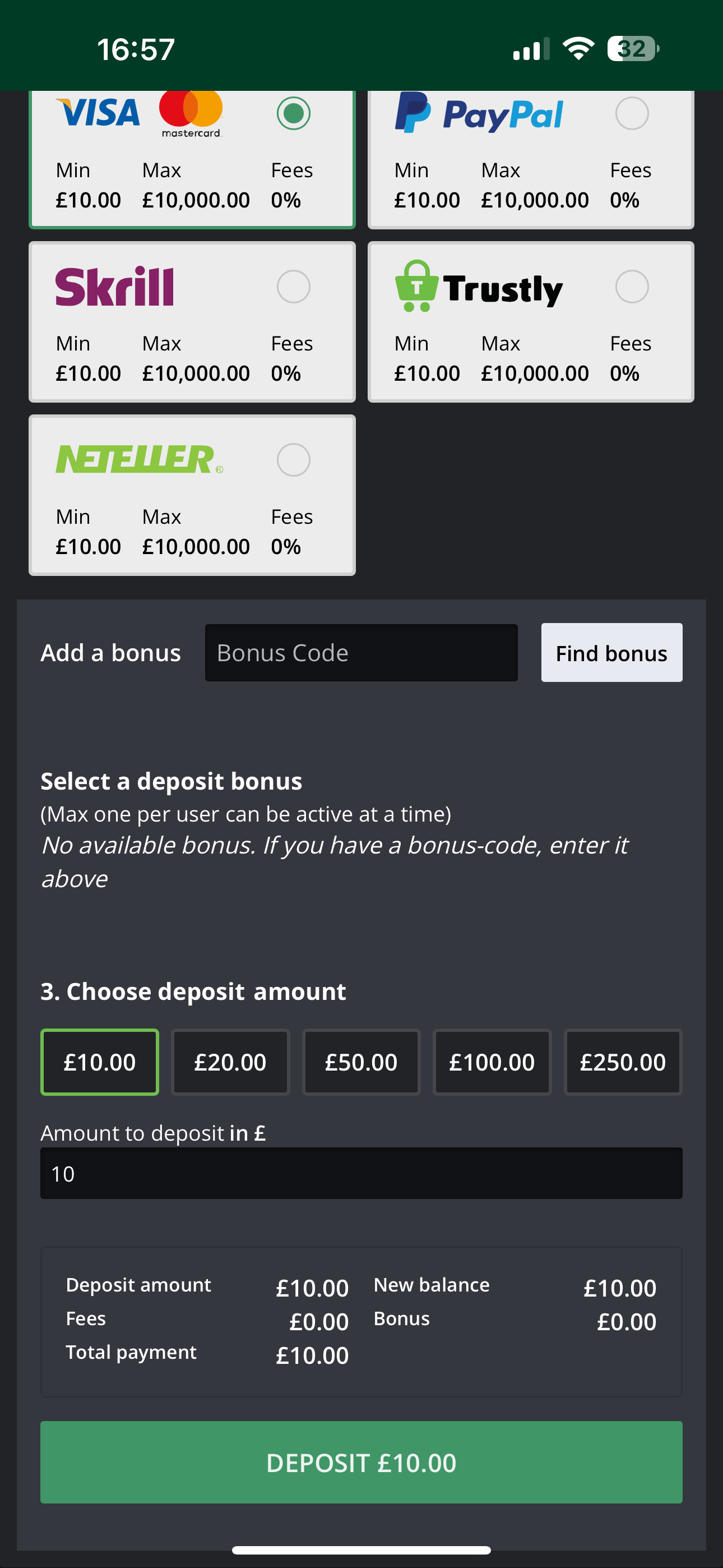 FanTeam Deposit 2