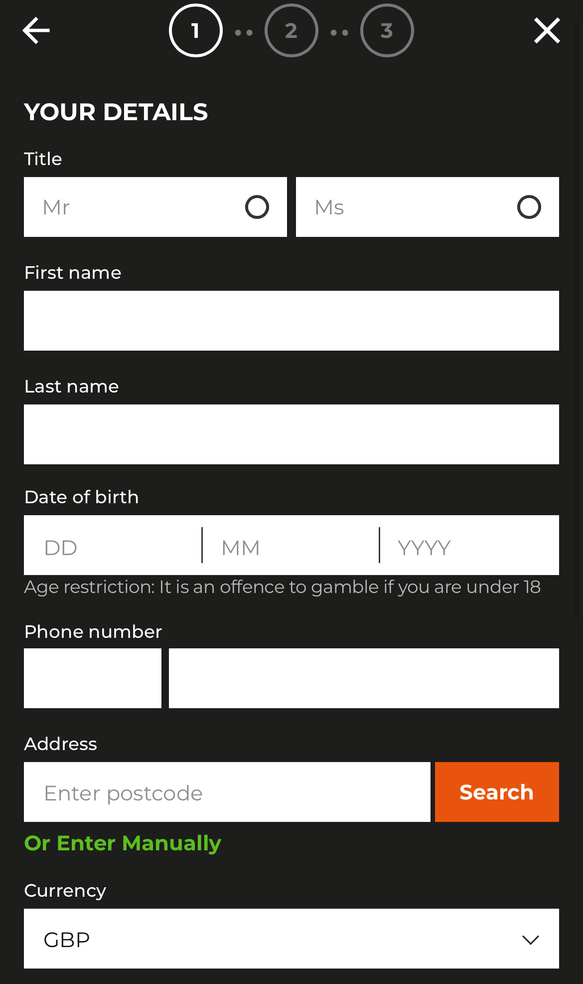 AK Bets - Sign Up 2