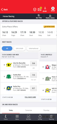 Ladbrokes horse racing