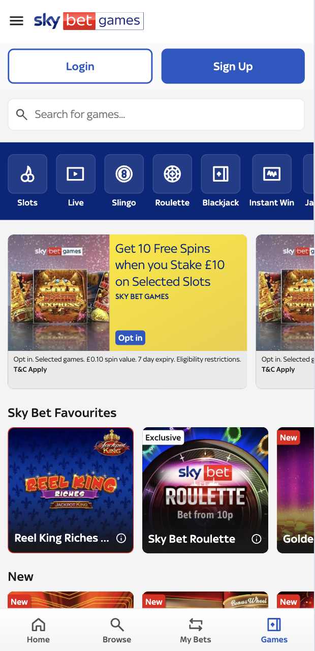 Sky Bet Casino