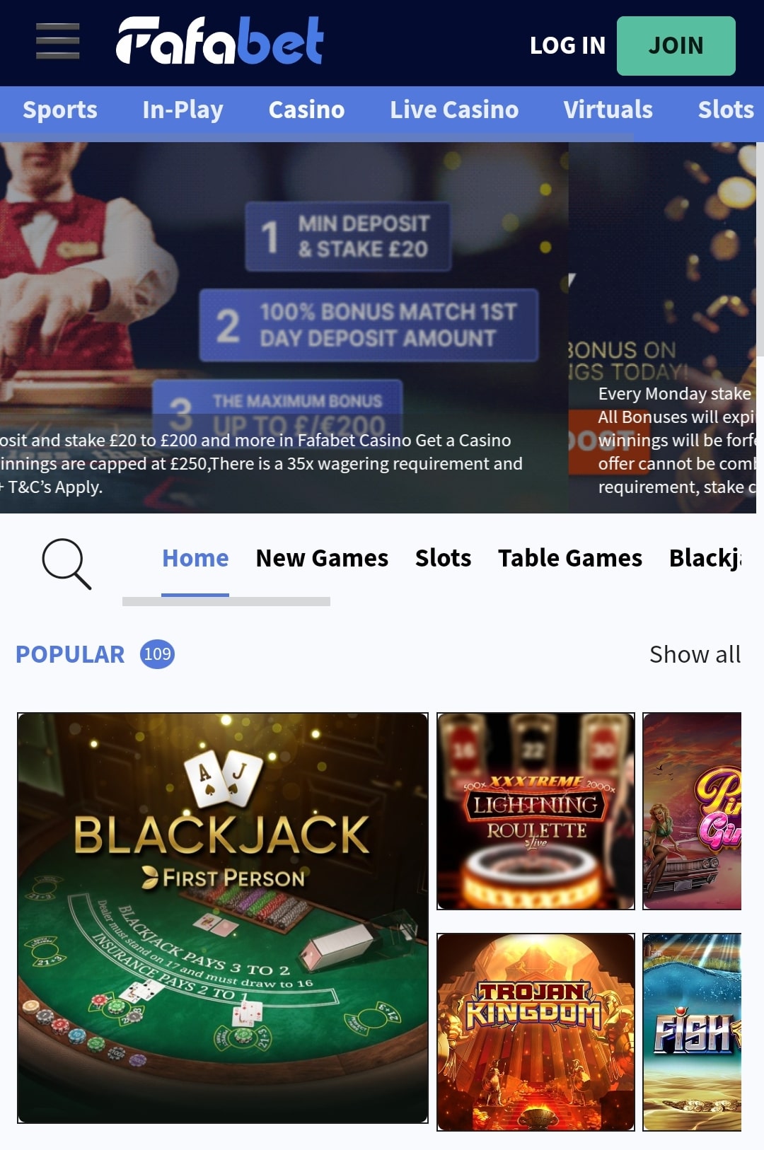 Fafabet Casino
