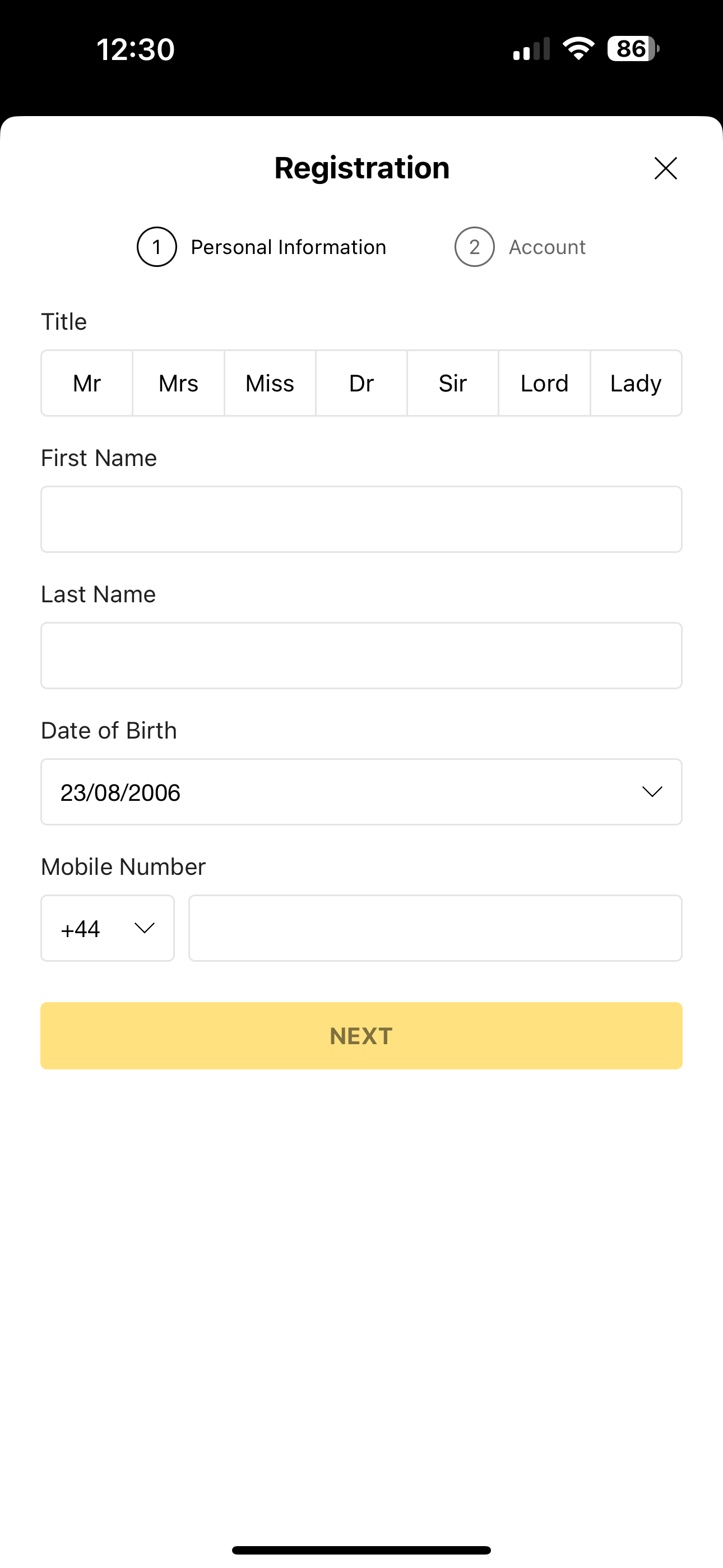 QuinnBet Signup 2
