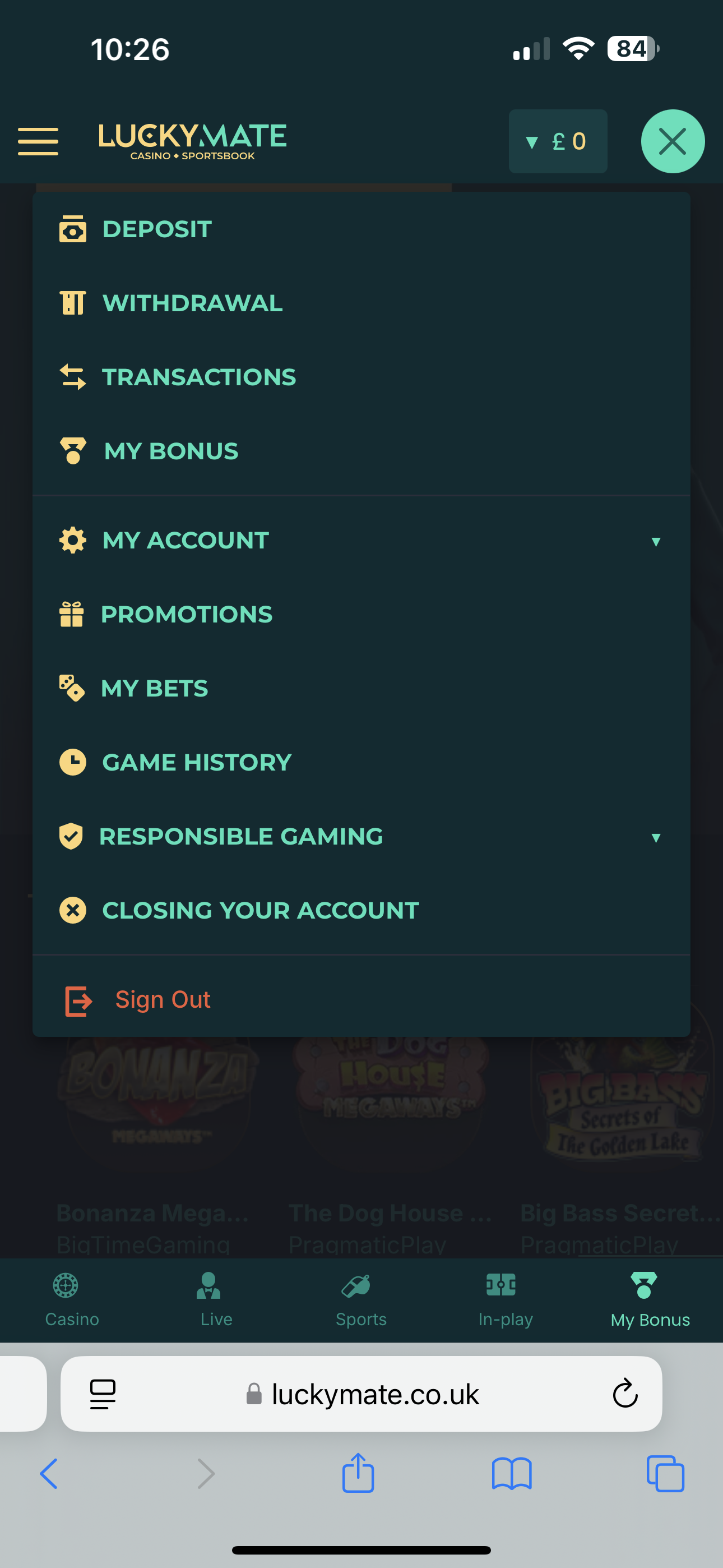 Luckymate Profile
