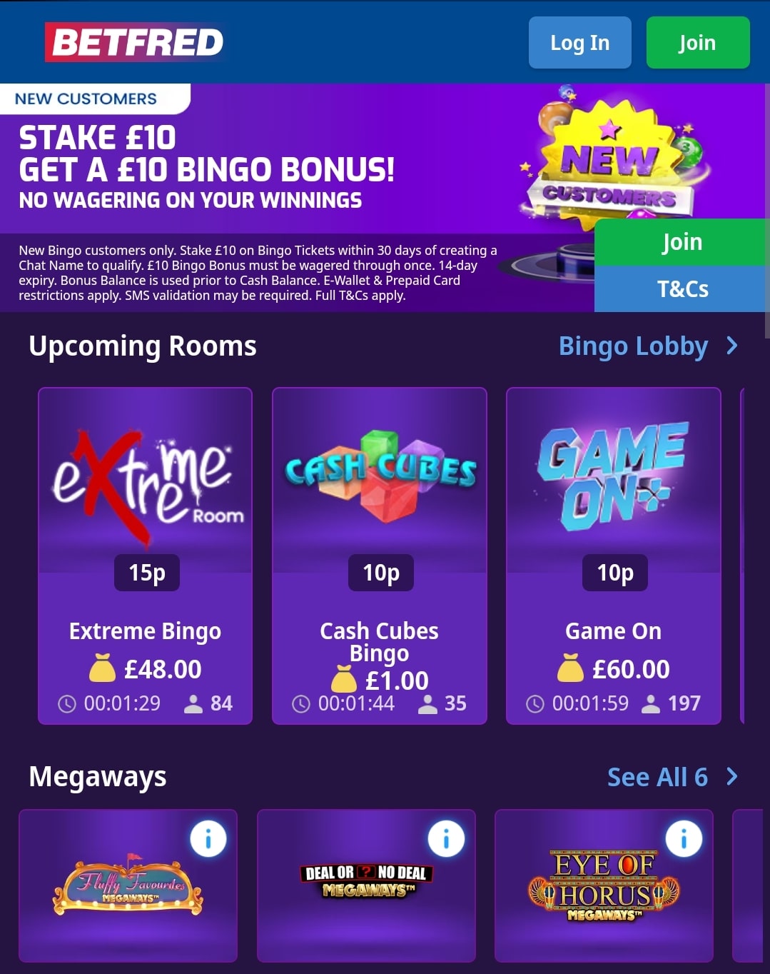 Betfred Bingo 