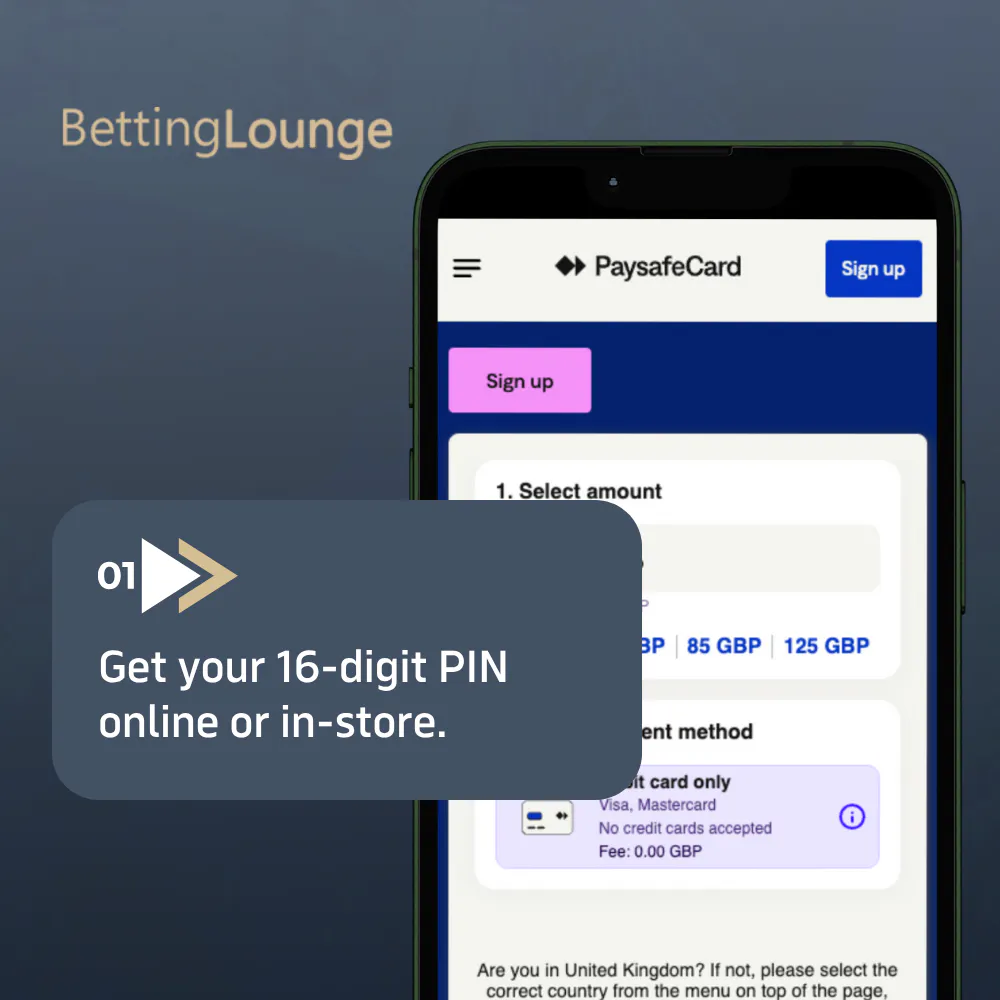 Get your 16-digit PIN online or in-store